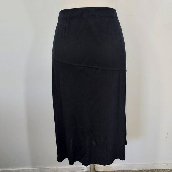 Exclusively Misook Skirt Womens 1X Black Aline Pull On Stretch Elastic Waist - Picture 6 of 12